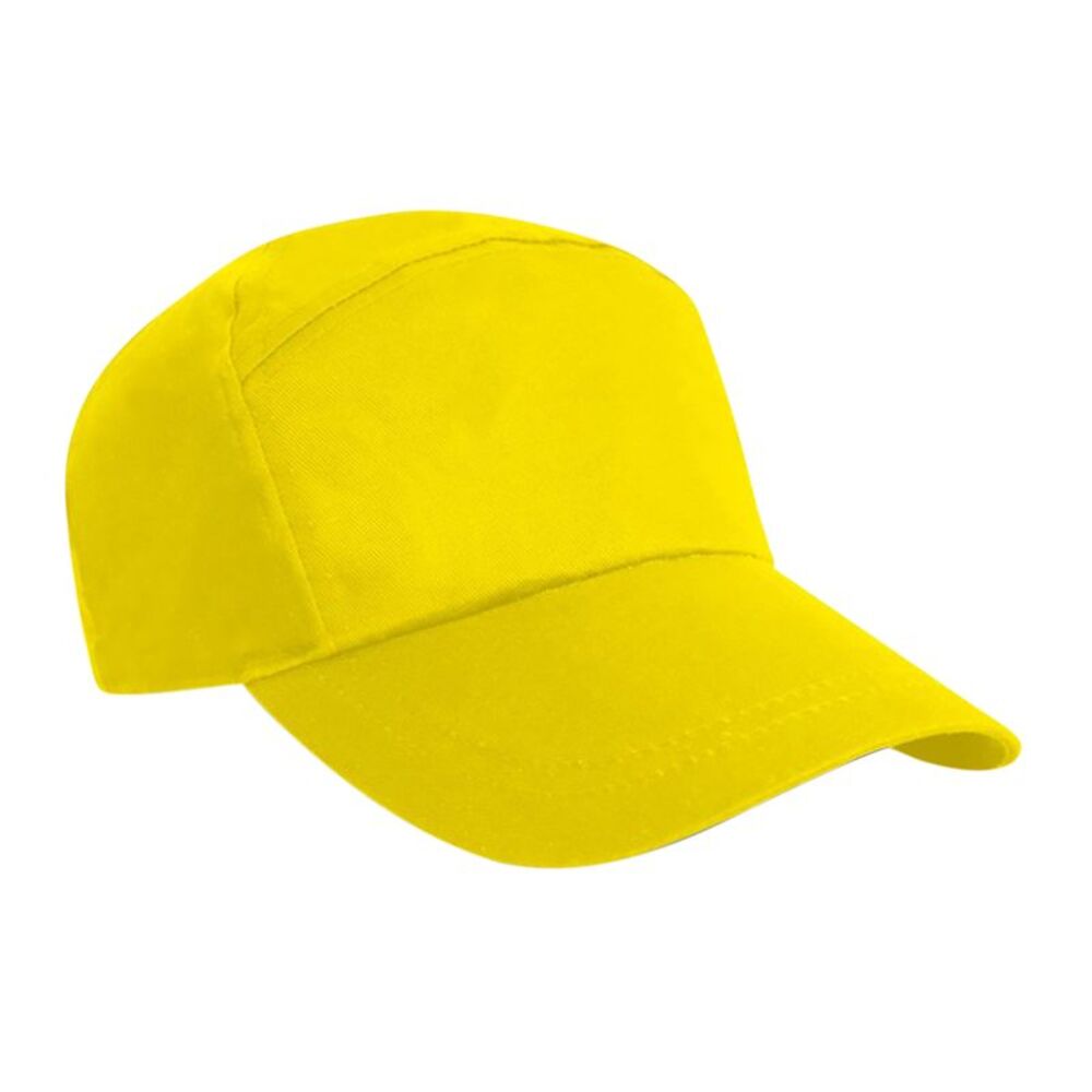 Result Unisex Plain Baseball Cap / Yellow